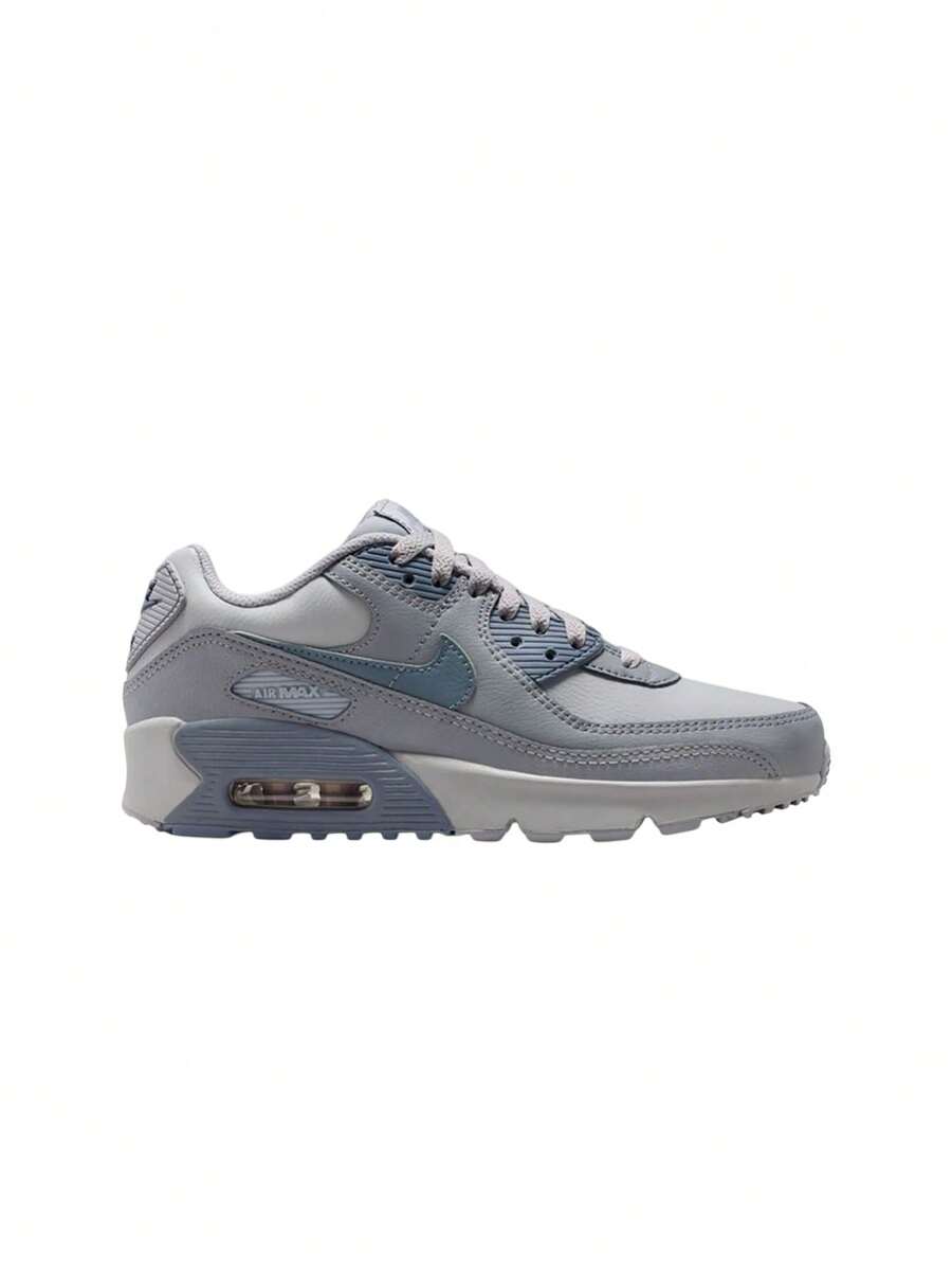 Nike Air Max 90 LTR Big Kids' Sneaker Grey / Blue CD6864-032 - Gris lobo/Sigilo/Azul armería - Ver 1