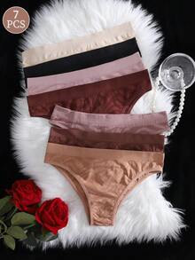 Snug Zone 7条/包 女士无缝弹力腰带舒适三角裤 - 彩色 - 查看 4