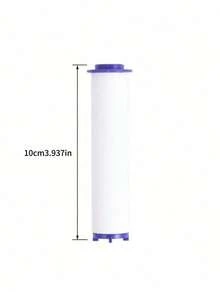 10 Pcs Universal Shower Head Filter PP Foam Filter Core Replacement Hard Water Filter Absorb Dirt Impurities Propeller Driven Bathroom Water Purifier Cartridge