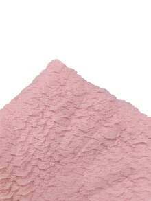 RosyDaze Áo thun trơn màu, chất liệu có họa tiết, kiểu dáng ôm sát, thích hợp cho mùa hè đi làm. - Hồng - Xem 7