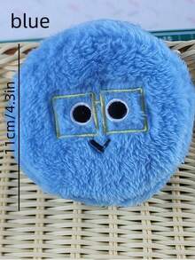 POKOJA LAND 1 Túi đựng đồ thêu ngộ nghĩnh - Túi đựng đồ trang điểm đa năng & Ví đựng tiền xu bằng vải nhung không mềm, có khóa kéo hình hoạt hình, đựng tai nghe và các vật dụng nhỏ cần thiết - Túi đựng đồ tiện lợi hàng ngày cho thanh thiếu niên và người lớn, phụ kiện du lịch bền bỉ, dễ thương - Nhiều màu - Xem 10