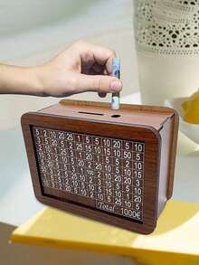 1pc Money Box With Counter For Target Saving - Multicolor - View 1