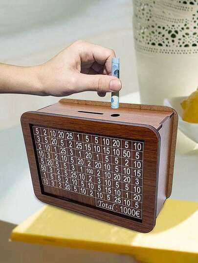 1ชิ้น กล่องเก็บเงิน มีเคาน์เตอร์ สำหรับเป้าหมายการออม