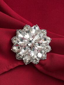 SHEIN Franclia Damen Bluse, Rundhalsausschnitt, Raglanärmel, dekorative Schleifenkragen, Metallknöpfe, T-Shirt Silhouette, tailliert, Webstoff, vielseitig, elegant, modisch - Rot - Übersicht 5