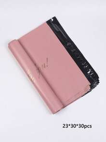 30个新材料粉色感谢普通袋，现代运输多用途防水袋，办公室，学校服装包装电子商务物流快递包装袋自粘袋防水袋粉色，毕业季教师礼物，趣味礼物婚礼季包装礼品袋生日派对团队包装。适用于办公室装饰办公用品 - 粉色 - 查看 18