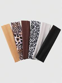 6pcs / dây tóc họa tiết da báo màu tinh khiết