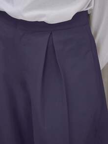 MUSERA Quần ống rộng xếp ly, kiểu dáng thanh lịch, dễ thương, gợi cảm, thích hợp cho tiệc tùng, đi chơi đêm, phong cách thường ngày mùa hè. - Bụi tím - Xem 6