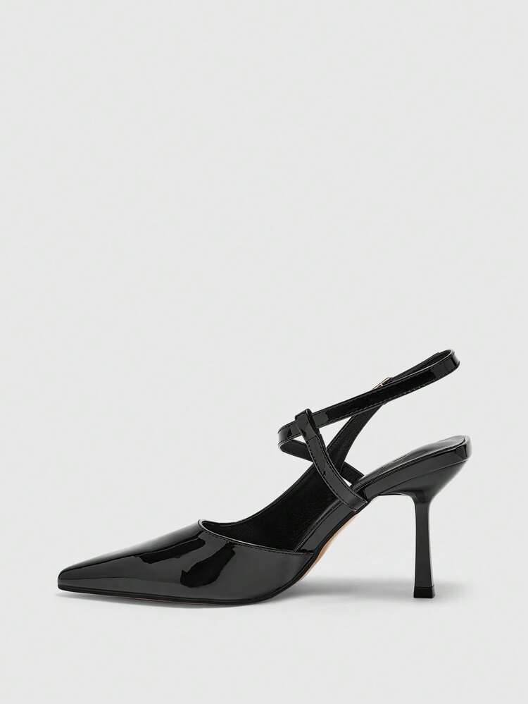 CUCCOO BIZCHIC Women's Pointed Toe Buckle Design Fashionable High Heels, Versatile For Daily Wear Valentine's Day
