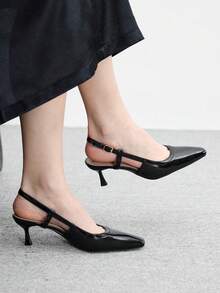 CUCCOO BIZCHIC Damen Sandaletten mit Absatz - Schwarz - Übersicht 5