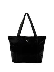 Puma Up Women Shopper Bag Black-Metallic Gold Logo - Black - View 1