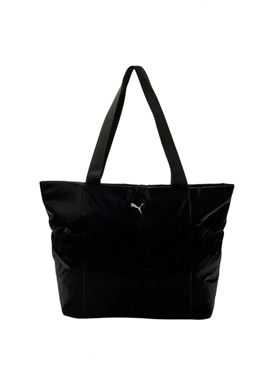 Puma Up Women Shopper Bag Black-Metallic Gold Logo - Black - View 1