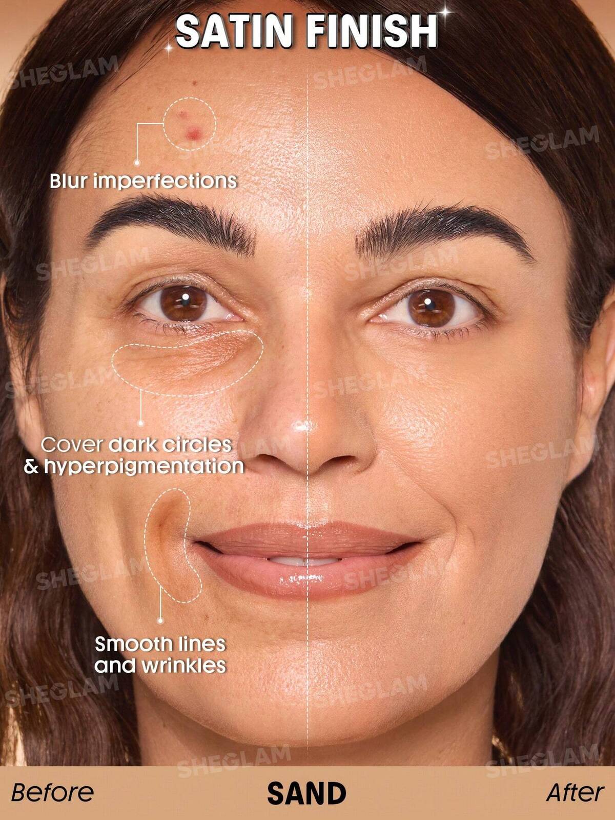 Skin Sync Satin Foundation-Sand