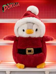 POKOJA LAND - BESTSELLERS 1 件装毛绒企鹅动物玩具，可爱毛绒企鹅，可穿衣服的小企鹅，男孩女孩生日礼物之选，娃娃包挂件