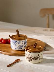 Cirelle French Style Ceramic Spice Jars - Elegant Set For Salt, Pepper & Seasonings, Kitchen Storage Essentials - Multicolor - View 8