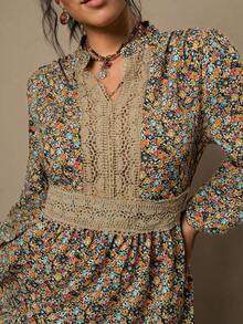 SHEIN LUNE Đầm hoa nhí cỡ lớn, đầm dài họa tiết hoa, đầm dài phong cách boho, đầm kín đáo kiểu Pháp, đầm maxi, trang phục năm mới, đầm thanh lịch dự tiệc, đầm dự tiệc cho nữ, đầm hoa cho nữ, đầm thanh lịch, đầm thường ngày cho nữ, đầm đi nghỉ mát, trang phục mùa hè, đầm hoa nhí AI-Adha, đầm hoa nữ, đầm phong cách Cottagecore, đầm hoa tay dài, đầm hoa phong cách boho, đầm ngày lễ tình nhân. - Nhiều màu - Xem 5