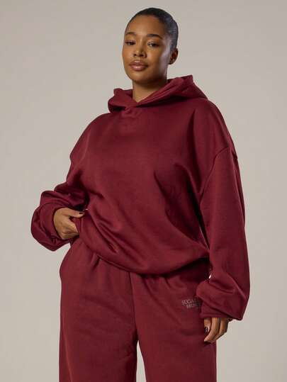 MUSERA Sudadera con capucha de talla grande con estampado gráfico, solo parte superior, primaveral, casual y femenina para Pascua