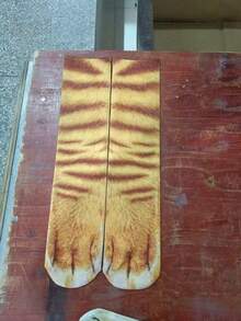 Joivida 3D Animal Socks – Digital Print, Realistic Cat/Dog Designs, Fun Leopard Print - Multicolor - View 13