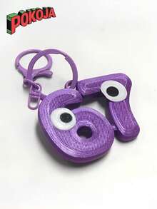 POKOJA LAND - SELECTS 67 Partner Keychain With Vivid Eyes | Durable Plastic, Multi-Color Options, Fun Design, Fine Carving, Snap Hook Closure, Suitable For Bags, Backpacks, Or Display Birthday Gifts Spring To Summer - Multicolor - View 22