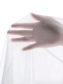 LYSMO Áo kiểu nữ mùa xuân/hè mới, không tay, vạt áo bất đối xứng, thắt nơ trắng. - Màu be - Xem 8