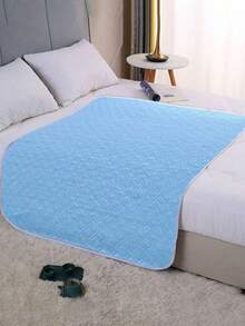 1 PC Waterproof Reusable Absorbent Non-Slip Washable Quick Dry Leakproof Mattress Pad Cover Floral Pattern Bed Mat For Adults Elderly Incontinence Menstrual Period Bedwetting All Season Waterproof Bed Protector Washable Underpad Sheet - Multicolor - View 4