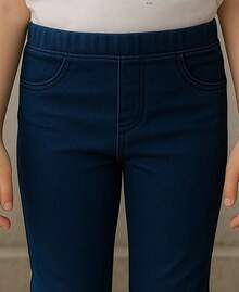 Jegging con bolsas traseras - Azul lavado oscuro - Ver 5