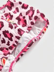 Paul Frank X ROMWE 3pcs Leopard Print Monkey Design Bandeau Bras - Multicolor - View 4