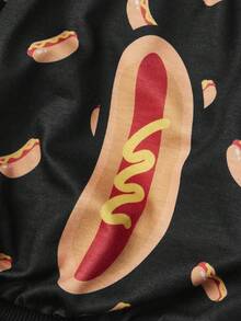 PETSIN 1 Pc Sausage Food Printed Headless For Autumn And Winter Thickened Warm Pet Clothing - Black - View 6