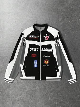 Street Life Men's Racing Element Jacket, Suitable For Autumn/Winter