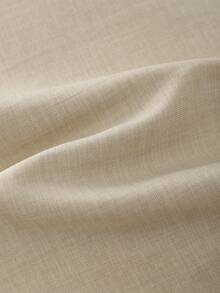 Lyxana 女士翻领插肩袖撞色蕾丝单排扣优雅风衣 - 卡其色 - 查看 5