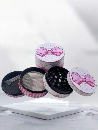 New 50MM Bowknot Grinder, Electroplated Surface For Rust & Corrosion Resistance, Household Use