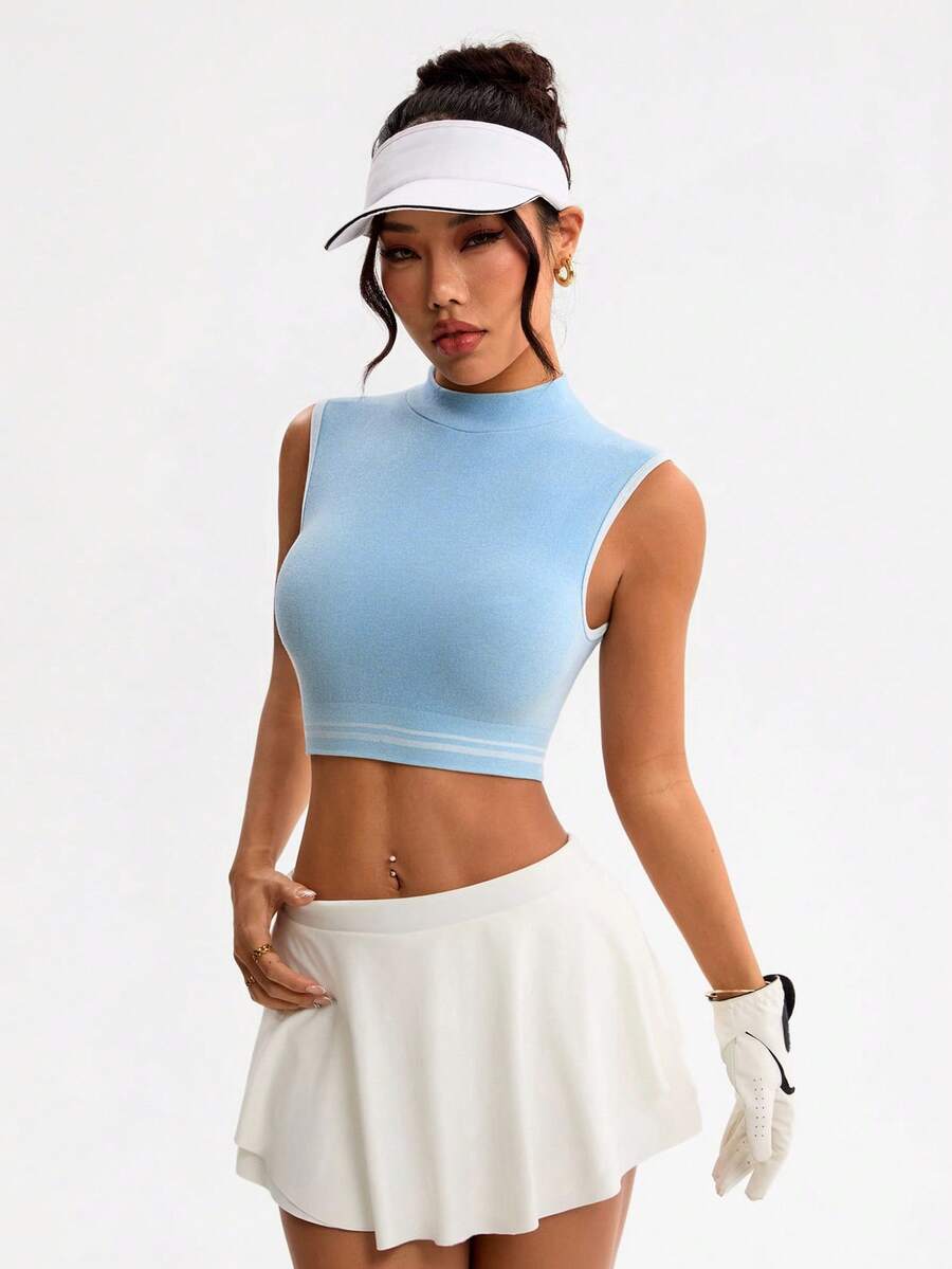 Dewbera 女士罗纹领高尔夫球衫