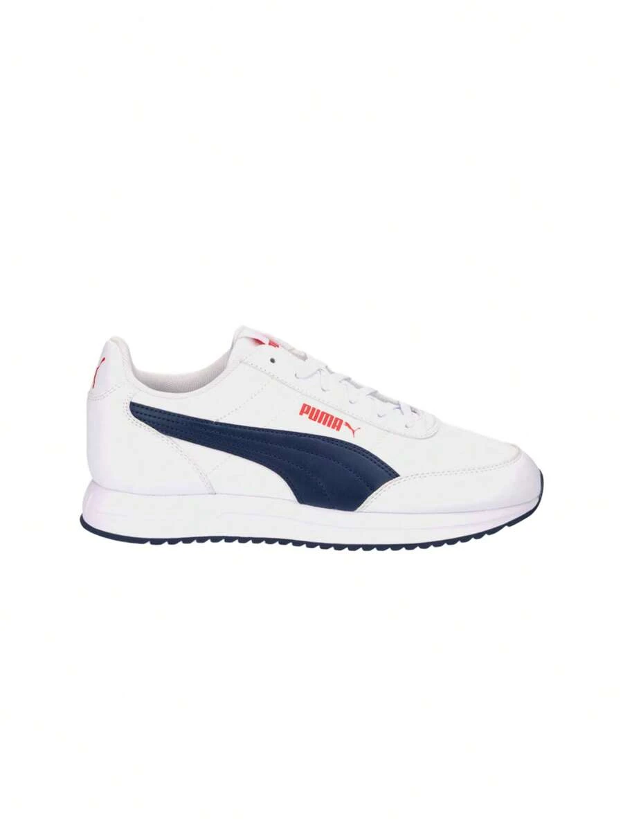 Puma R78 Lightwind SL Kids Sneaker White / Black / Red 403709 - White Black - View 1