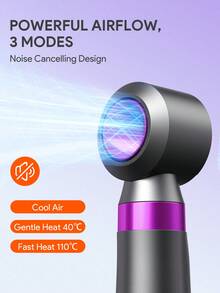 JMMO Secador de pelo con 5 en 1 Hot Air Styler Wrap, secador de pelo de alta velocidad con cepillo y rizadores automáticos para rizar, alisar, dar volumen, secar rápido y libre de frizz para todo tipo de cabello - Enchufe de EE. UU. - Tipo de Enchufe A USA (110-127V) - Ver 4