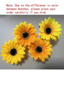 1/2pcs Sunflower Design Decorative Window Curtain Ties And Accessories Gifts Birthday Graduation - Burnt Orange - View 6