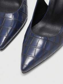 CUCCOO BIZCHIC Sepatu Wanita Tali Belakang Biru Modis Serbaguna Sepatu Hak Tinggi untuk Perjalanan - Biru - View 8