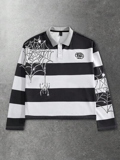 Street Life sweat-shirt à capuche homme style rétro avec imprimé graphique de la Vierge Marie et rayures, style américain streetwear