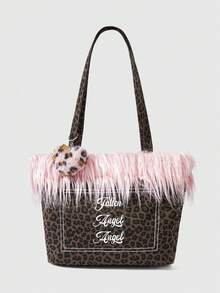 ROMWE Kawaii Women Tote Bags - White silk screen - View 1