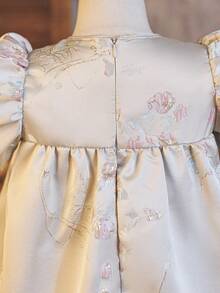 Glamorique Kids Young Girls Dress,Elegant Festival Dress,Suitable For Formal Occasions - Grey - View 3