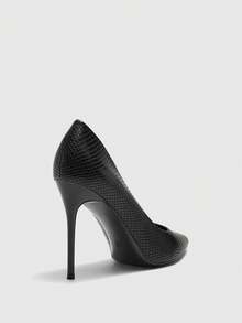 CUCCOO BIZCHIC Giày cao gót mũi nhọn đa năng mới dành cho nữ, thích hợp cho ngày Valentine. - Than chì đen - Xem 9