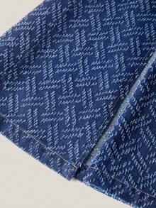 SHEIN MOD 女士修身牛仔披肩/斗篷外套，新品上市 - 中等水洗藍 - 查看 5