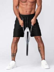 1条加厚举重腰带，带链条，适用于引体向上、反握引体向上、壶铃、杠铃、健身、健美训练，健身房腰带及健身配件 - 彩色 - 查看 5