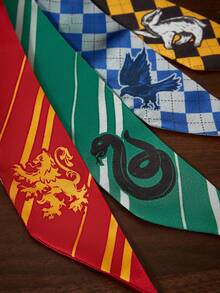 HARRY POTTER X SHEIN 4-Piece Set Smooth Silky Satin Headbands/Scarves, Suitable For Hair Styling, Gift, Outdoor Travel,Back To School - Multicolor - View 10