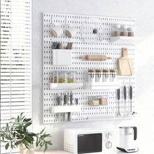 1pc Wall-Mounted Pegboard Shelf,Easy Installation,Thickened Wall Hanging Shelf,A Perfect Maximizing Solution For Your Bathroom, Kitchen, Living Room,Office - Multicolor - View 3