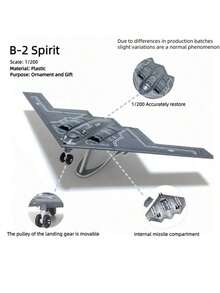 1 Piece, F14 SU57 F22 B2 SU25 A10 Fighter Jet And Bomber Aircraft Model, Miniature Scale Model, Plastic Building Block Airplane Model, Collectible Creative Gift, Suitable For Age 14+