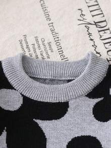 SHEIN Playful Pals Baby Girls Fashionable Casual Cute Pattern Jacquard Knit Sweater Long Sleeve Top And Leggings Set, Autumn/Winter Autumn And Winter Two Piece Suit Toddler Two Piece Sets Baby Girl Warm Sets Two Piece Winter Outfits For Toddler Girl Baby Flower Outfit