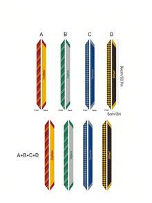 HARRY POTTER X SHEIN 4-Piece Set Smooth Silky Satin Headbands/Scarves, Suitable For Hair Styling, Gift, Outdoor Travel,Back To School - Multicolor - View 6