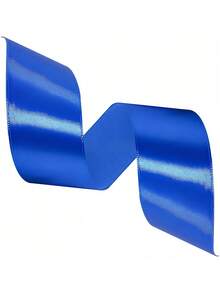 1 rollo de cinta de satén para hacer lazos hechos a mano, decoraciones de boda, envoltura de regalos, manualidades DIY, arreglos florales, suministros para fiestas en múltiples colores y anchos - azul real - Ver 5