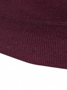 Manfinity Mode Men's Pullover Sweater, Solid Color Knitted Sweater, Autumn/Winter Quarter Zip Sweater Men Mock Neck Men - Burgundy - View 3