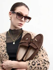 CUCCOO BIZCHIC Women Casual Slip-On Flat Athletic Sneakers Pink For And Vibe And Spring Shoes Spring Break Easter Valentine's Day - Bronze - View 5