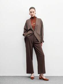 CUCCOO BIZCHIC 女士时尚百搭尖头高跟凉鞋 - 棕色 - 查看 6